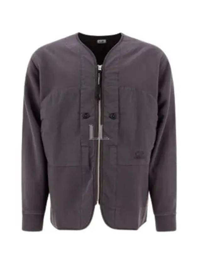 Diagonal Fleece Zip-Up Jacket Boulevard Violet - CP COMPANY - BALAAN 2