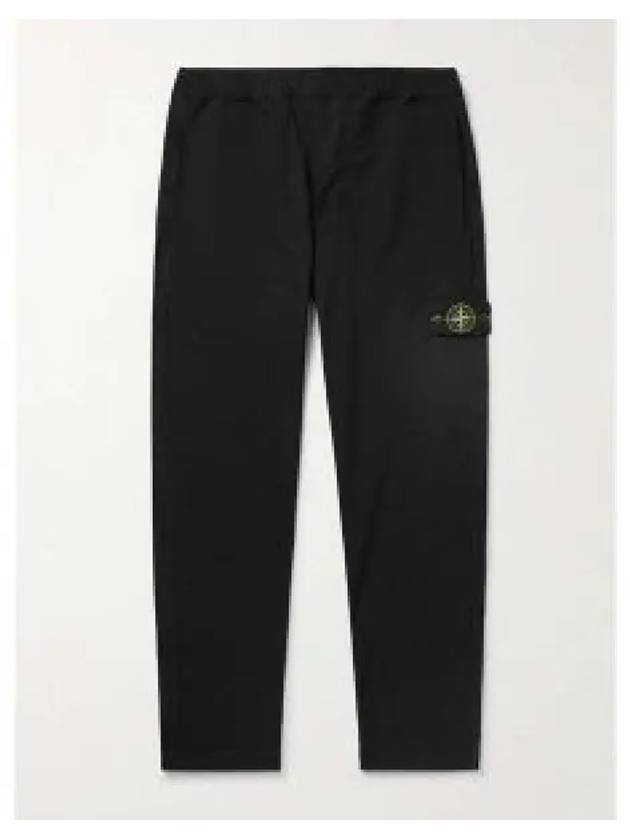 Logo Badge Fleece Regular Fit Jogger Pants Navy - STONE ISLAND - BALAAN 2