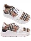 Vintage Check And Leather Sneakers White Archive Beige - BURBERRY - BALAAN 2