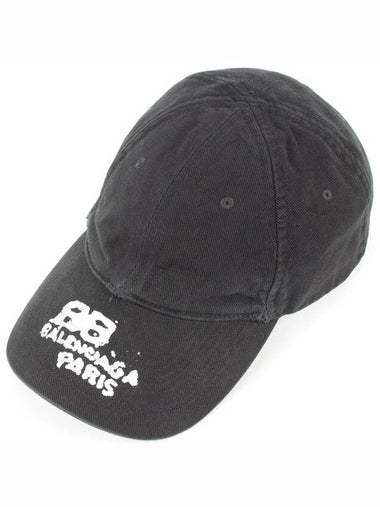 BB Icon Ball Cap Black L - BALENCIAGA - BALAAN 1