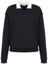 Knit collar color combination printed sweatshirt MW3WP320 - P_LABEL - BALAAN 6