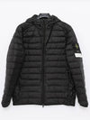 Loom Woven Chambers R-Nylon Down-TC Light Hoodie Down Jacket Black - STONE ISLAND - BALAAN 2