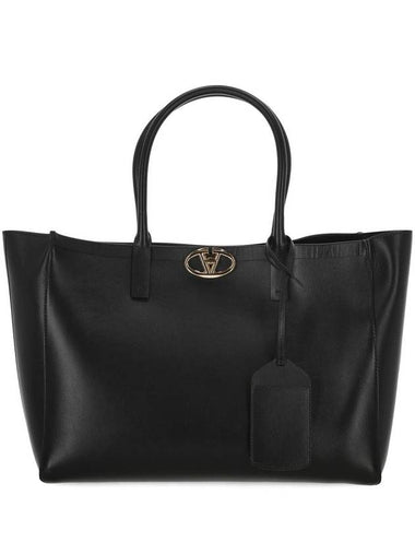 Valentino Garavani Valentino Garavani 'Medium Tote Vlogo' Shopping Bag - VALENTINO - BALAAN 1