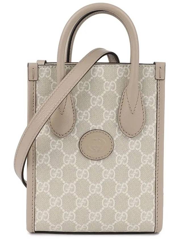 Interlocking G Mini Tote Bag Beige - GUCCI - BALAAN 9