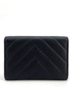 Matte caviar gold flap card wallet - CHANEL - BALAAN 5