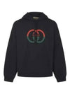 Cotton Jersey Printed Hoodie Sweatshirt Black - GUCCI - BALAAN 2