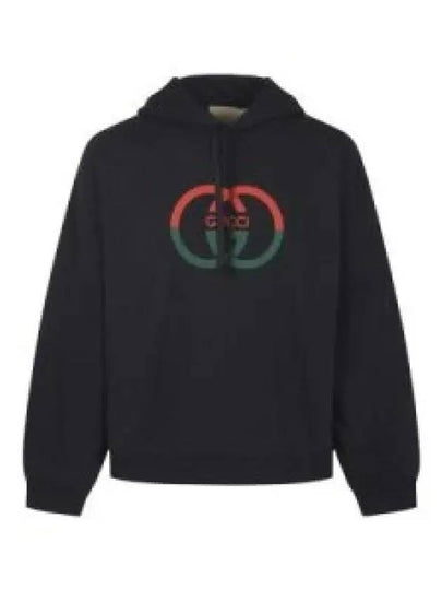 Cotton Jersey Printed Hoodie Sweatshirt Black - GUCCI - BALAAN 2