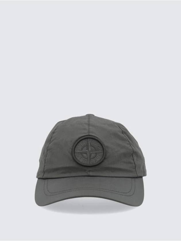 Logo Patch Ball Cap Khaki - STONE ISLAND - BALAAN 2