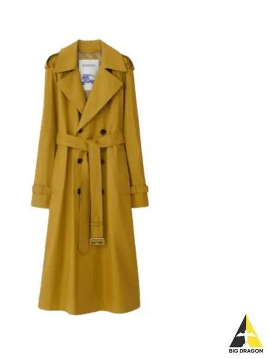 Gabardine Long Trench Coat Yellow - BURBERRY - BALAAN 2