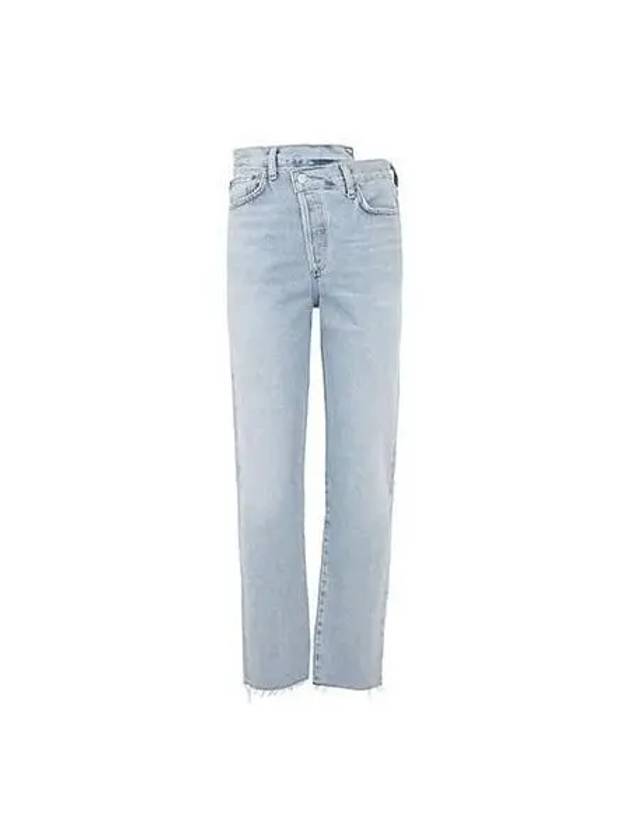 Pants Women s Asymmetrical Detail Denim Light Blue - AGOLDE - BALAAN 1