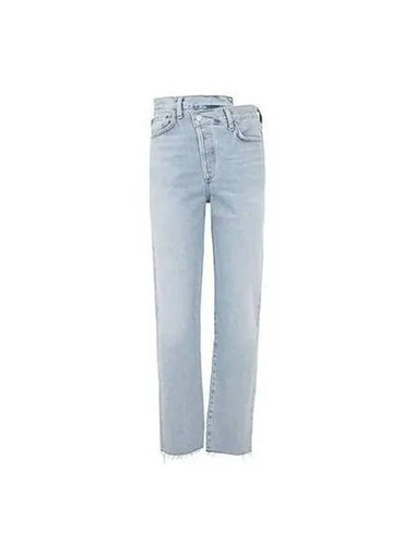 Pants Women s Asymmetrical Detail Denim Light Blue - AGOLDE - BALAAN 1