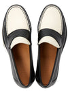 Signature Logo Loafers Black White - SALVATORE FERRAGAMO - BALAAN 3