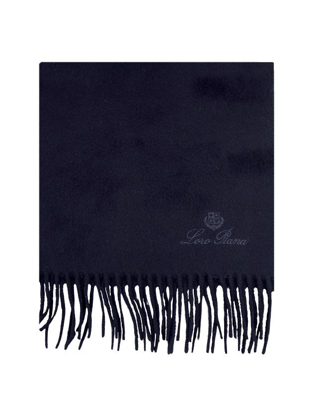 Grande Unita Cashmere Scarf Navy - LORO PIANA - BALAAN 3