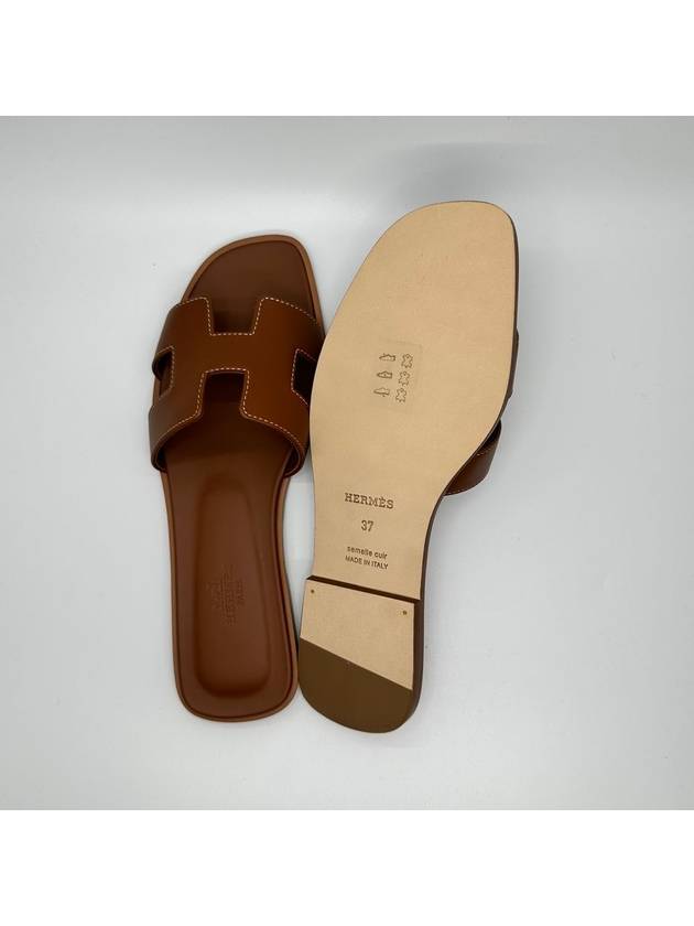 Oran Gold Slippers H021056 37W - HERMES - BALAAN 3