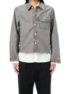 Cut Reverse Olive Pigment Coated Weave Jacket Grey - OUR LEGACY - BALAAN 2