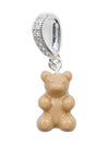 Nostalgia Bear Pendant Salt caramel Silver - CRYSTAL HAZE - BALAAN 1