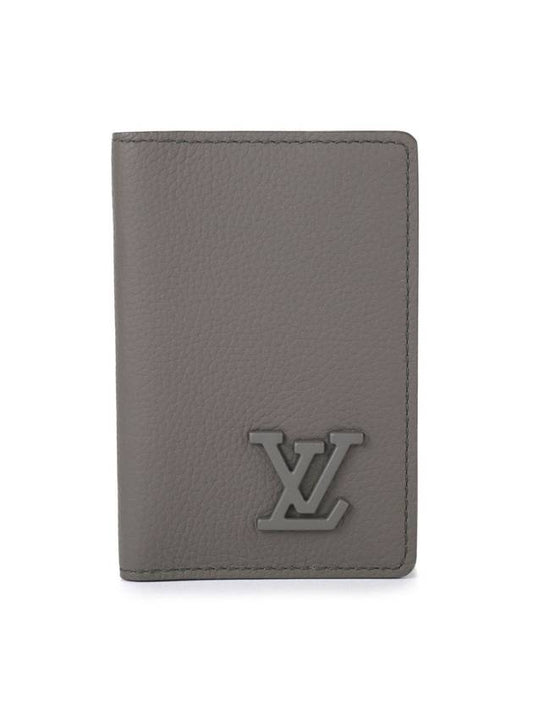 Aerogram Pocket Organizer Card Wallet Khaki - LOUIS VUITTON - BALAAN 1