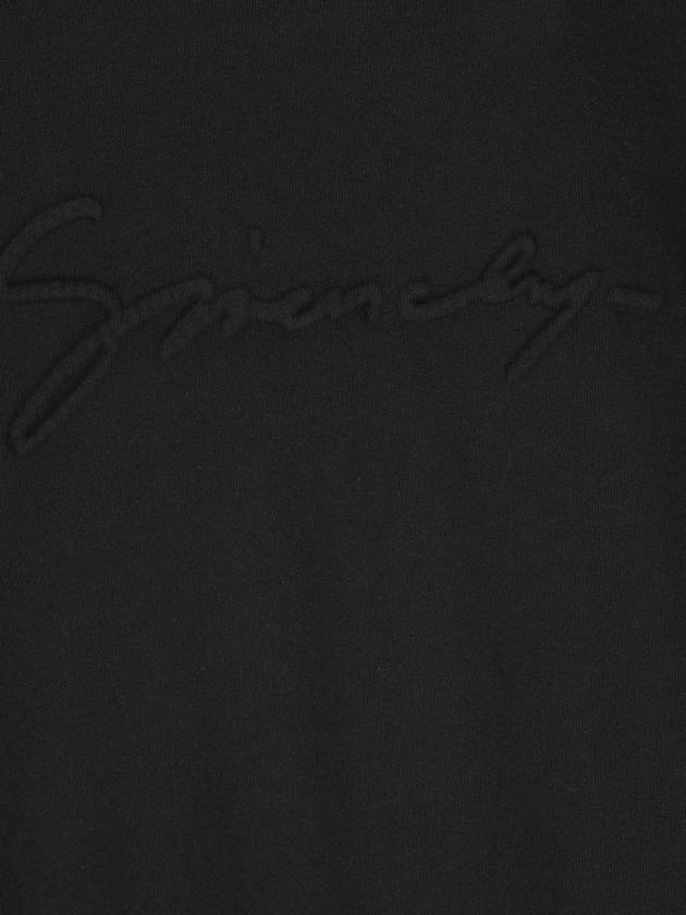 Logo Detail Crew Neck Sweatshirt Black - GIVENCHY - BALAAN 4