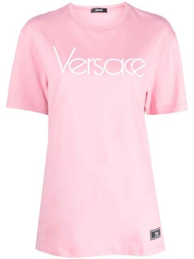 Long Sleeve T-Shirt 10126151A091202PO70 Pink - VERSACE - BALAAN 1