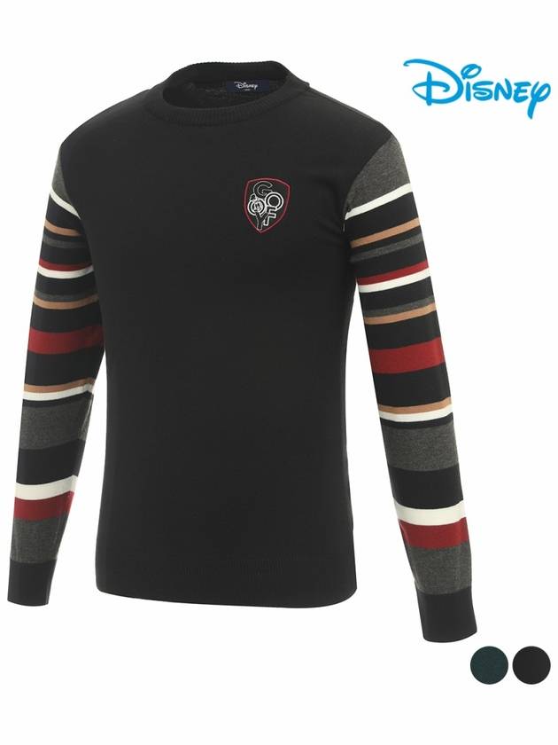 Men s Striped Sleeve Knit Sweater DN3MKT006 - DISNEY GOLF - BALAAN 3