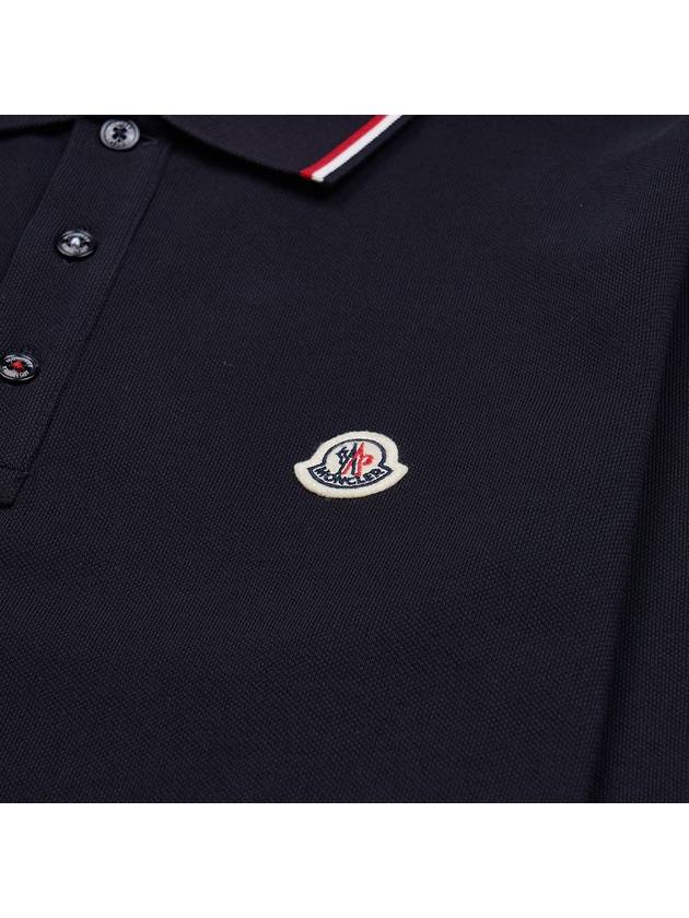 Men s Logo Patch Polo Shirt 8B70100 84556 77X - MONCLER - BALAAN 5