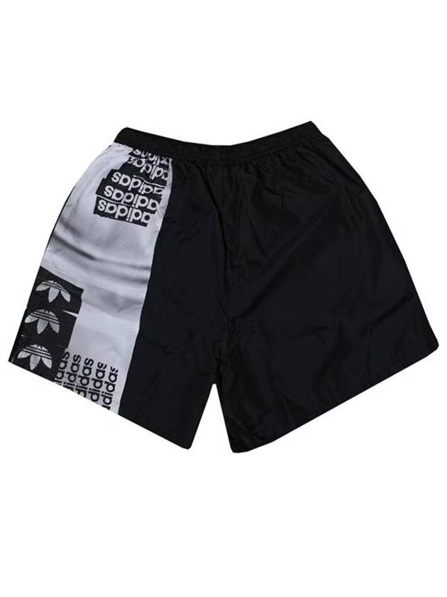 Trefoil Print Shorts Black - ADIDAS - BALAAN 3