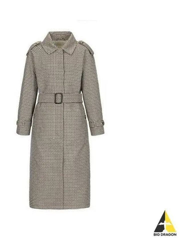 Women s The Cube Houndstooth Trench Coat Multi 2390211337600 - MAX MARA - BALAAN 1