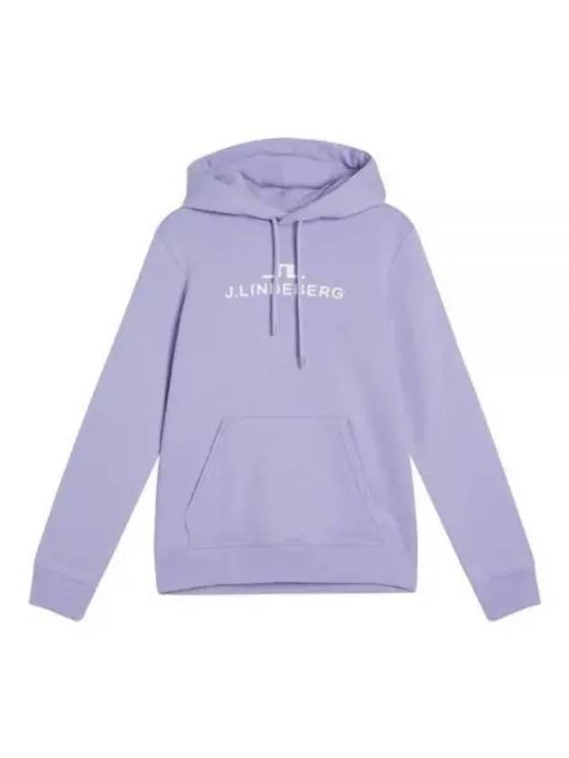 Alpha Logo Print Hoodie Sweet Lavender - J.LINDEBERG - BALAAN 2