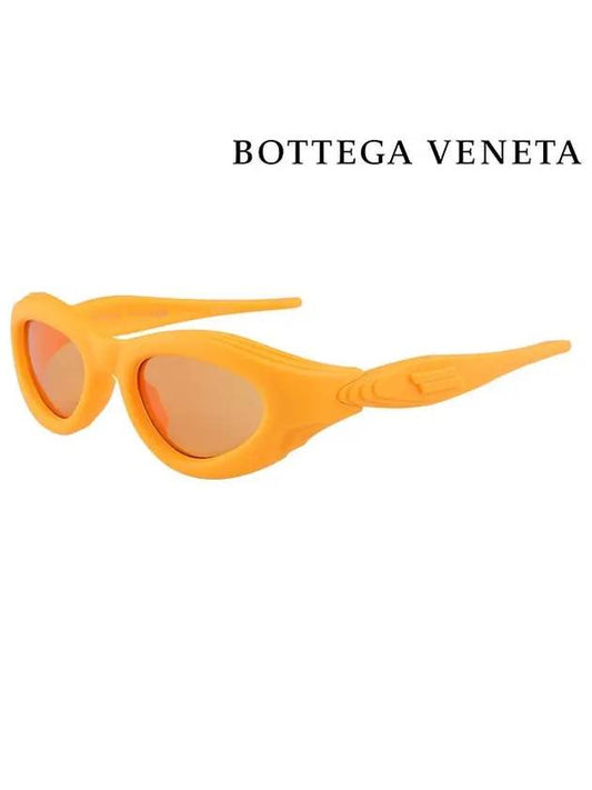 Eyewear BV1162S 004 Oval Frame Sunglasses Orange - BOTTEGA VENETA - BALAAN 2