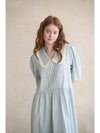 Kaisienne puff sleeve pintuck frill dress_sky blue - CAHIERS - BALAAN 10