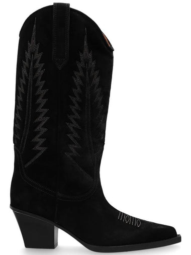 Paris Texas ‘Rosario’ Heeled Cowboy Boots, Women's, Black - PARIS TEXAS - BALAAN 1