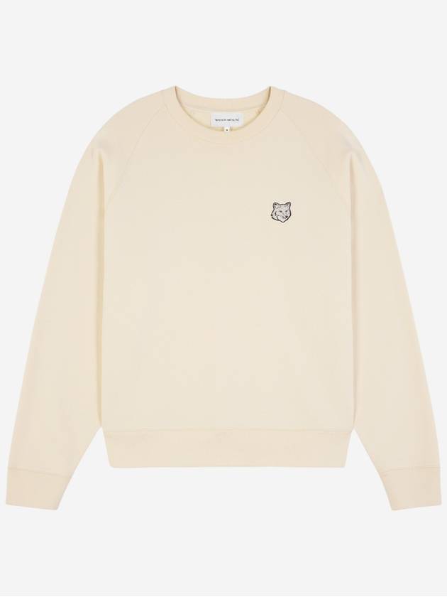 Bold Fox Head Patch Oversized Sweatshirt Beige - MAISON KITSUNE - BALAAN 2