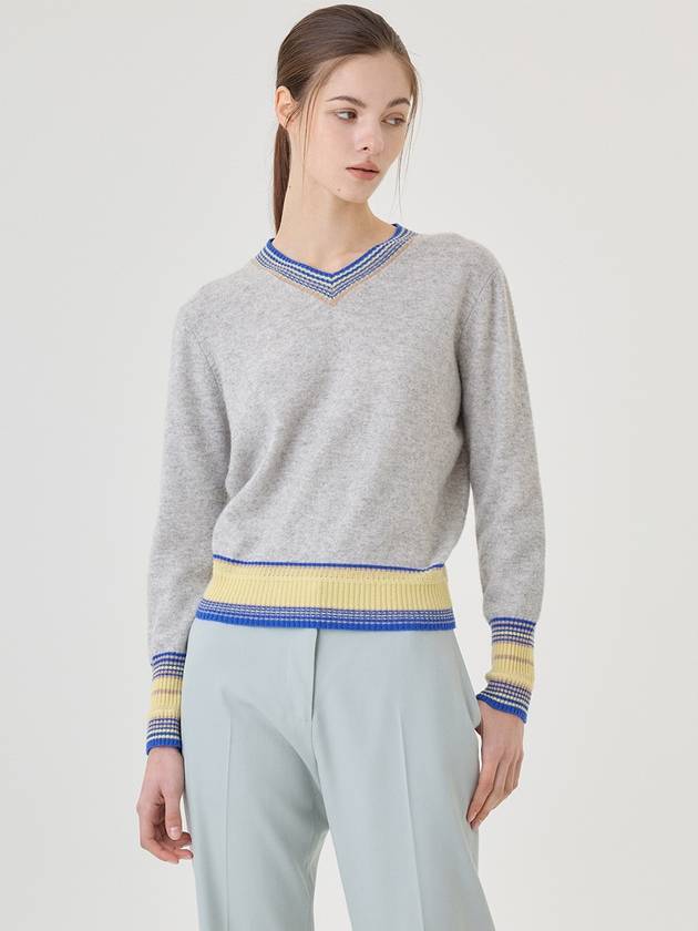 Cashmere Wool Preppy Look Ivy Knit Top - RS9SEOUL - BALAAN 1