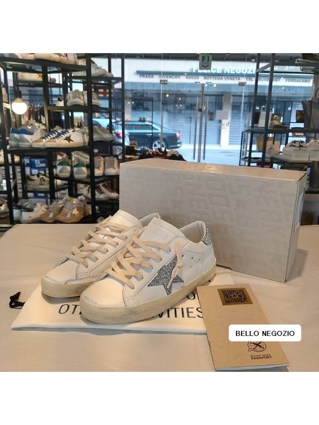 Superstar Glitter Low Top Sneakers White - GOLDEN GOOSE - BALAAN 10