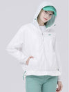 Hooded Zip-up Anorak Packable High Function Waterproof White Rain Jacket DO3222WB41-1 - DOYOUKNOWMC GOLF WEAR - BALAAN 2