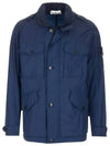 Light Pocket Zip Up Jacket Navy - STONE ISLAND - BALAAN 1