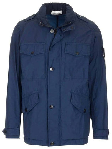 Light Pocket Zip Up Jacket Navy - STONE ISLAND - BALAAN 1