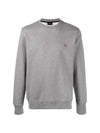 Zebra Logo Cotton Sweatshirt Grey - PAUL SMITH - BALAAN 1