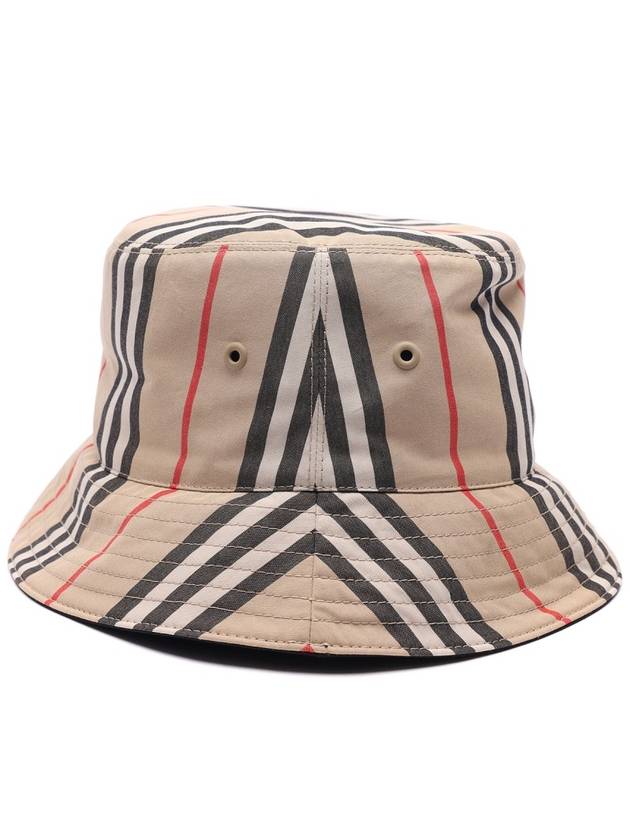 Embroidered Cotton Bucket Hat Beige - BURBERRY - BALAAN 7