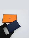 Calvi Duo Compact Card Wallet Navy - HERMES - BALAAN 4