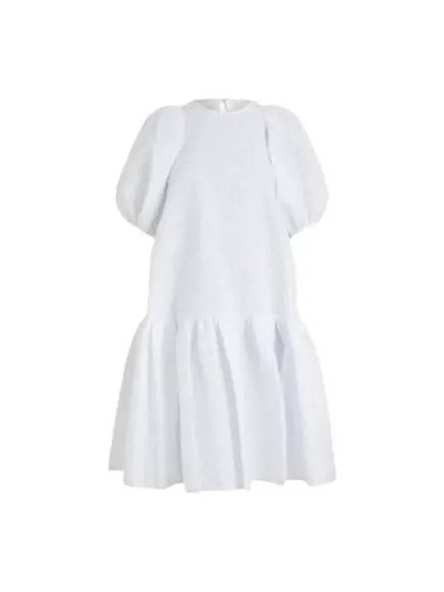 Women s Puff Sleeve Mini Dress White EDI0016 - CECILIE BAHNSEN - BALAAN 1