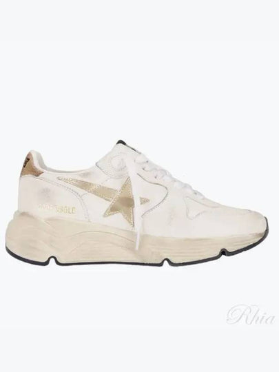 Running Sole Sports Low Top Sneakers Gold White - GOLDEN GOOSE - BALAAN 2