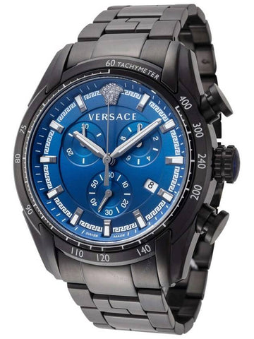 Versace V-Ray Chronograph Quartz Blue Dial Men's Watch VE2I00521 - VERSACE - BALAAN 1