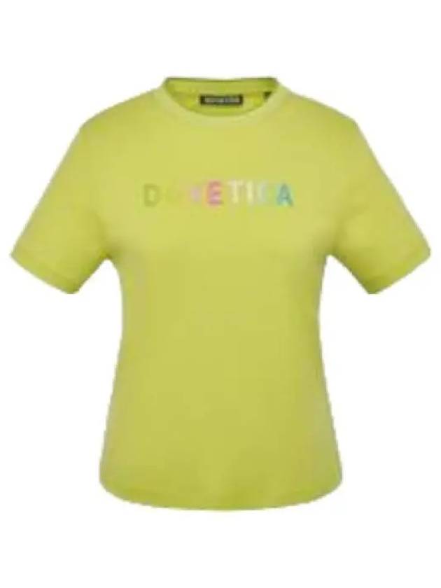 Curon Light Green Women s Tops Short Sleeve T Shirt - DUVETICA - BALAAN 1