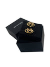 Earrings CC logo crystal gold cubic oval earrings AB8945 - CHANEL - BALAAN 6