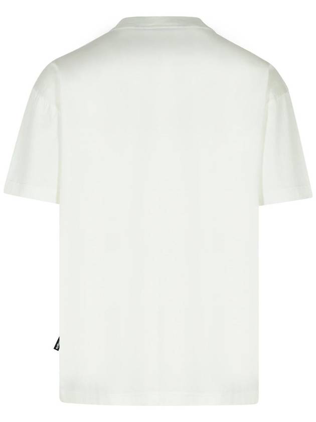 Palm Angels 'Crystal' White Cotton T-Shirt - PALM ANGELS - BALAAN 3