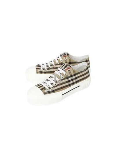 Vintage Check Cotton Sneakers Archive Beige - BURBERRY - BALAAN 2