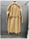 Pauline Belt Silgle Coat Beige - MAX MARA - BALAAN 7