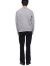 Men's Three-Stripe Tab Pocket Loopback Crew Neck Sweatshirt Light Grey - THOM BROWNE - BALAAN 6