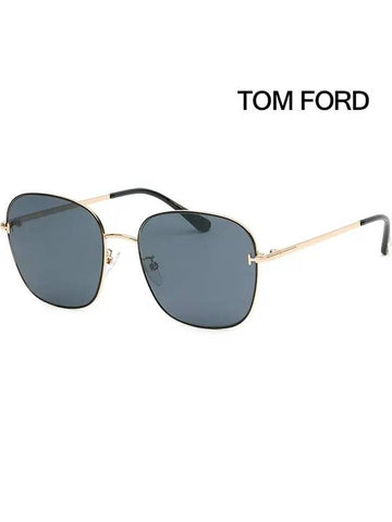 Sunglasses TF888K 01A Oversized Light Metal Asian Fit - TOM FORD - BALAAN 1